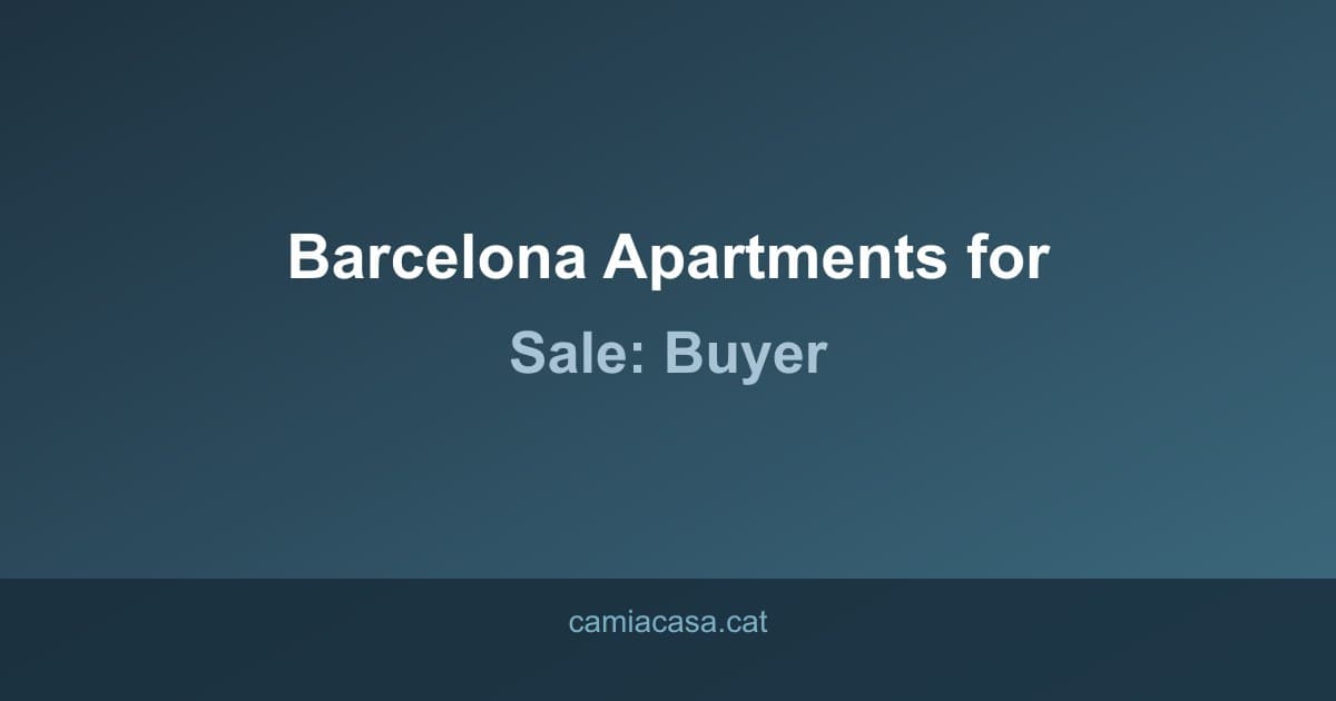 barcelona apartments for sale guide