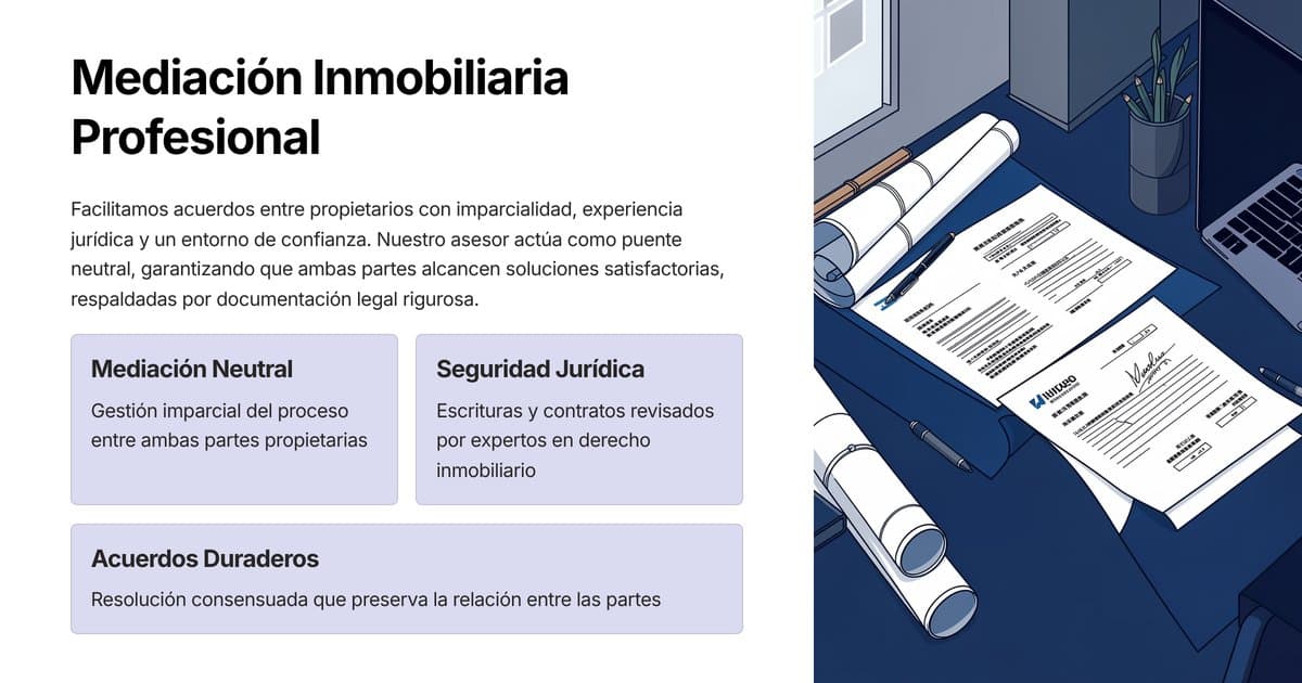 Asesor inmobiliario con documentos de separación patrimonial — guía divorcio y venta de vivienda en Catalunya