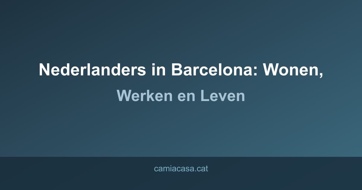 nederlanders wonen barcelona gids