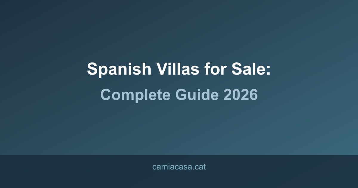 spanish villas for sale guide