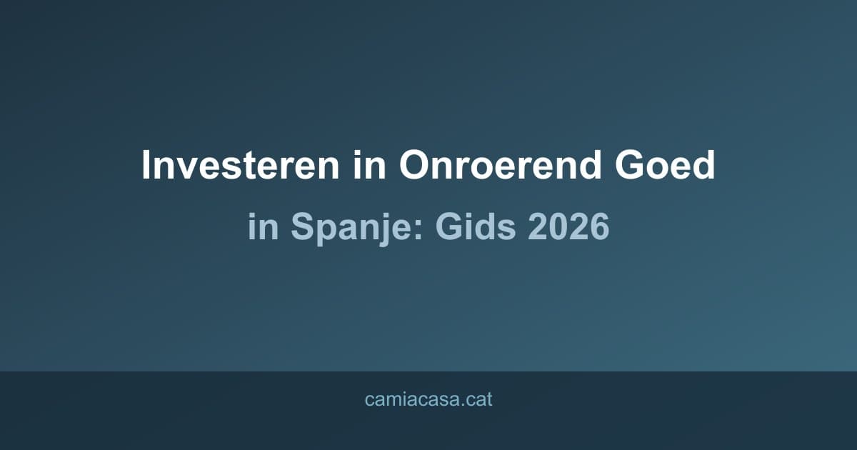 spanje investeren onroerend goed gids
