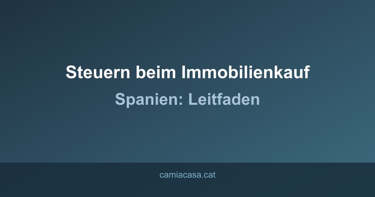 steuern immobilienkauf spanien deutsche