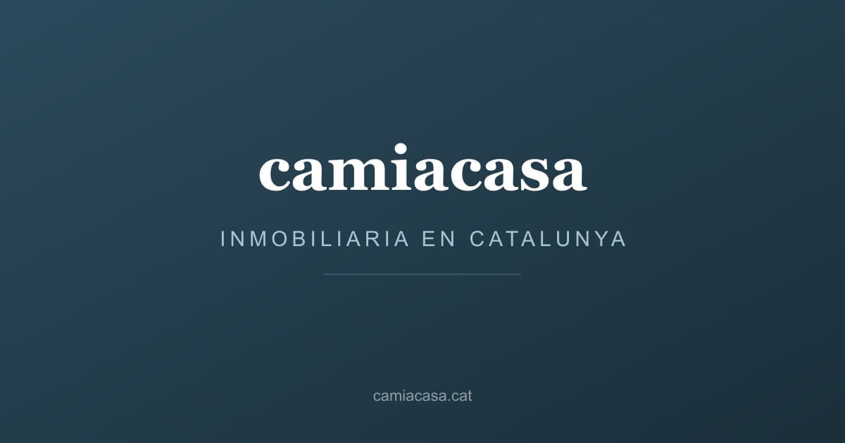 Barrio El Pla en Abrera — camiacasa inmobiliaria