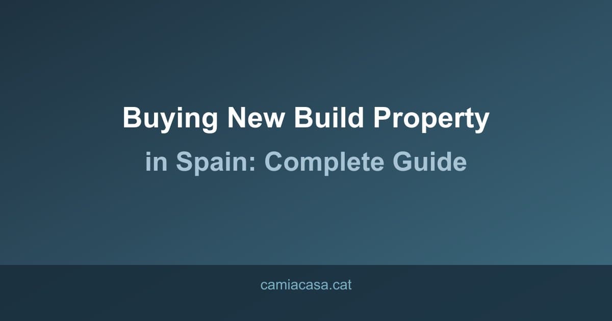 buying new build property spain