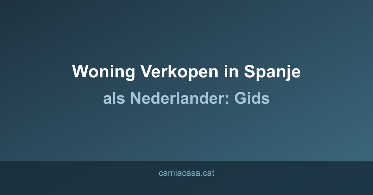 woning verkopen spanje nederlanders